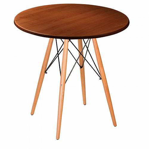 Стол Eames woodR nut 80 см