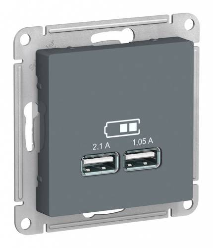 Розетка USB Грифель Schnider(Серия Atlas Design) 