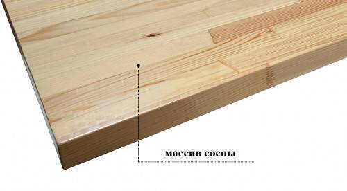 Столешницы из массива сосны